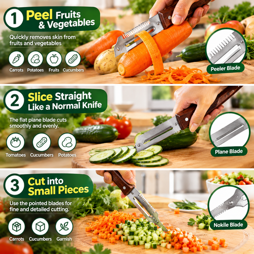 5-in-1 Multipurpose Vegetable Peeler